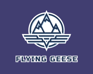 Mountain Wing Badge logo design