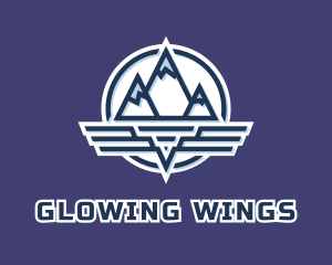 Mountain Wing Badge logo design