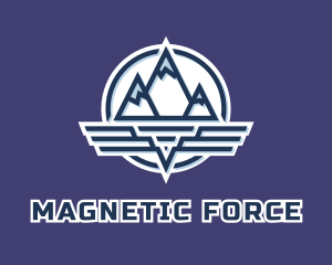 Mountain Wing Badge logo design