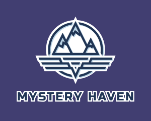 Mountain Wing Badge logo design