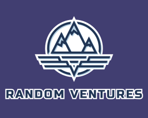 Mountain Wing Badge logo design