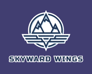 Mountain Wing Badge logo design