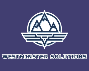 Mountain Wing Badge logo design