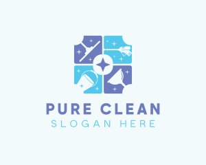 Housekeeping Cleaning Equipment  logo design