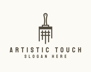 Paint Brush Painter logo design