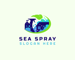 Residential Housekeeping Cleaning  logo design