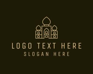 Mosque - India Palace Structure logo design
