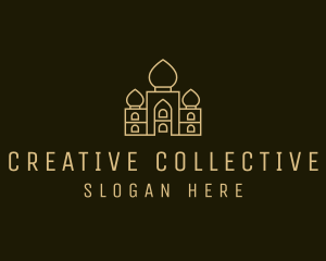 India Palace Structure logo design