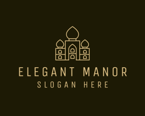 Manor - India Palace Structure logo design