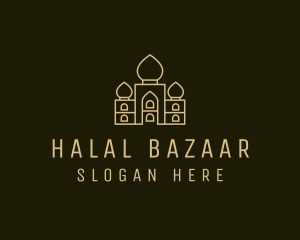 Muslim - India Palace Structure logo design