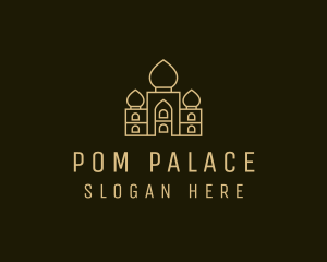 India Palace Structure logo design