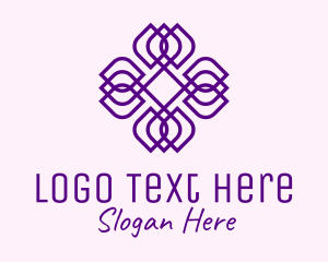 Purple - Elegant Floral Pattern logo design