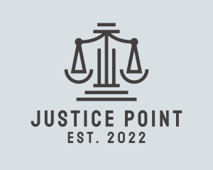 Judiciary - Judiciary Law Scale logo design