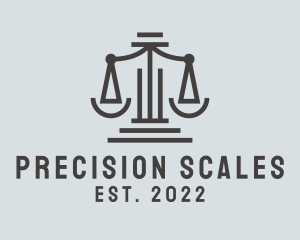 Judiciary Law Scale logo design