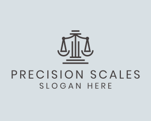 Judiciary Law Scale logo design