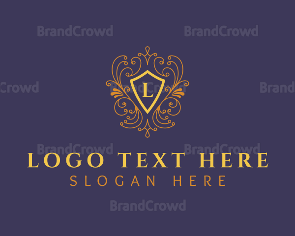 Luxury Ornament Shield Logo