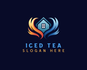 Fire Ice House Ventilation logo design