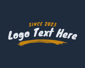 Mural - Handwritten Brush Stroke logo design