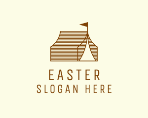 Rustic Camp Tent Logo