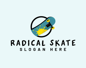 Skateboard - Skateboard Street Art logo design