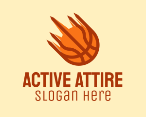 Sportswear - Fast Flaming Basketball logo design