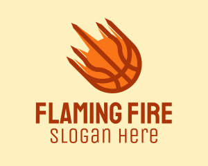 Flaming - Fast Flaming Basketball logo design