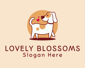 Lovely - Cute Dog Love logo design