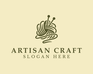 Handicraft Crochet Yarn logo design