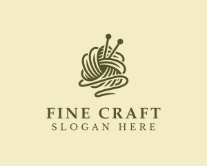 Handicraft Crochet Yarn logo design