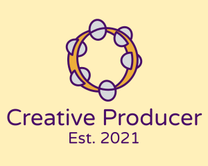 Producer - Percussion Tambourine Instrument logo design
