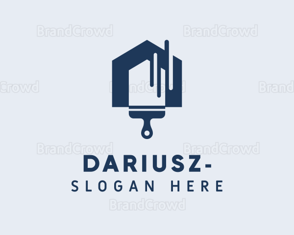 Blue Paintbrush Home Logo