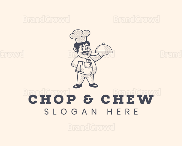 Retro Chef Restaurant Logo