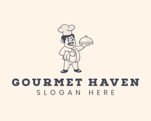 Retro Chef Restaurant logo design