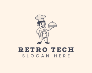 Retro Chef Restaurant logo design