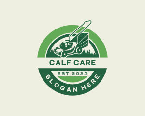 Landscaping Mower Grass Cutting logo design