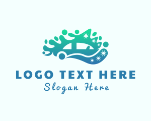 Water - Sparkle Clean Car logo design