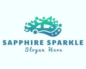 Sparkle Clean Car logo design