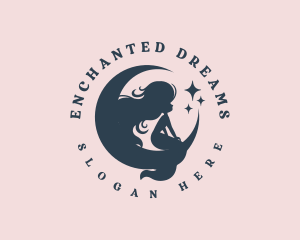 Fantasy - Fantasy Mermaid Moon logo design