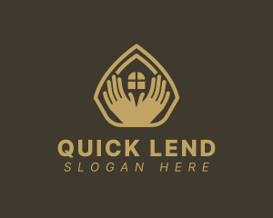 Lend - House Window Hands logo design