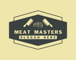 Butcher Meat Cleaver logo design