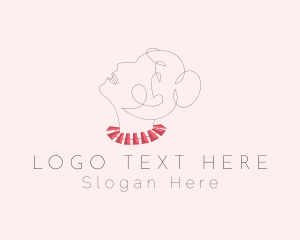 Glamorous - Elegant Woman Jeweler logo design