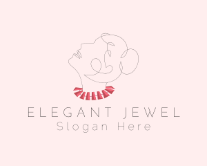 Elegant Woman Jeweler logo design