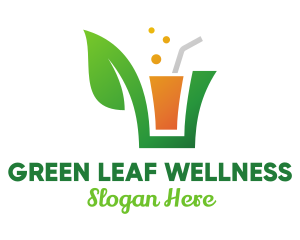 Green Leaf Juice  logo design