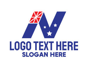 New Zealand - Patriotic Letter N logo design