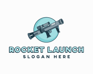 Rocket Launcher Bazooka logo design