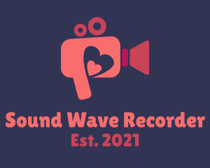 Recorder - Love Video Recorder logo design