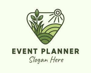 Landscaping Grass Plant Logo