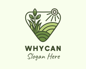 Landscaping Grass Plant Logo