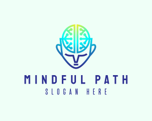 Mind Brain Circuit logo design