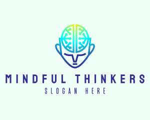 Mind Brain Circuit logo design